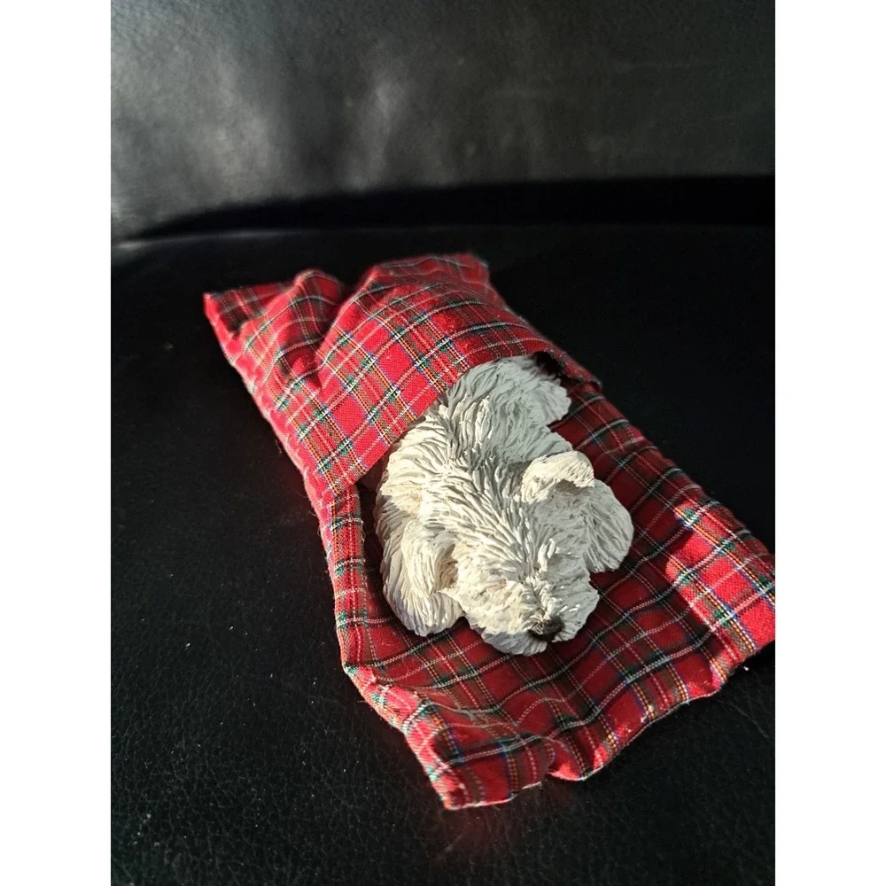 Sandicast Sandra Brue Signed Lil Snoozer West Highland Terrier Figurine Preowned